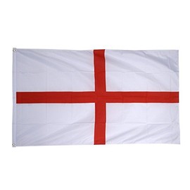 Fritze Flag England St George Flag, english Flag Ready to hoist with Eyelets + Free Badge 60 x 90 cm