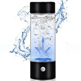 2024-Hydrogen Water Bottle - Made with PEM SPE Technology, Suitable for Men,Women and. Rechargeable hydrogen water generator with gift box - an ideal hydrogen water ion generator for home,school,sports,office,and travel - Advanced Health-Boosting Solutio