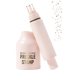 Natural Lifelike Freckle Makeup Pen, Waterproof Glitter Stamp with Soft Dots and Sparkle Tint, Effortless Symmetrical Freckle Application, Portable Stamp for Sun-Kissed Glow (#Light Brown)