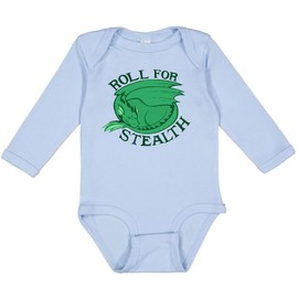 inktastic Roll for Stealth Long Sleeve Creeper Newborn 0100 Light Blue 454f3