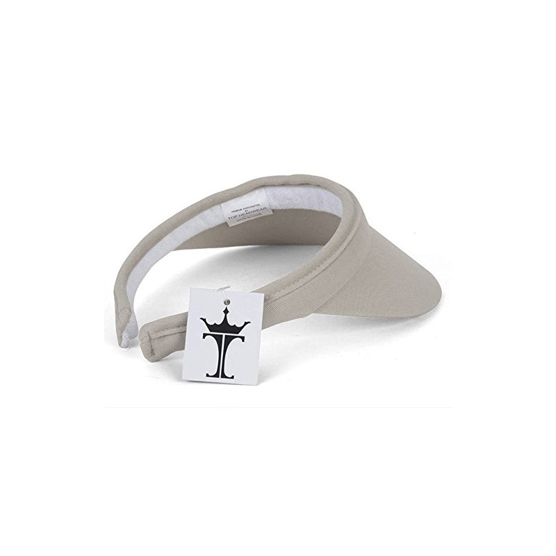 TOP HEADWEAR Sports algodón Swill Clip-on Visor - Masilla