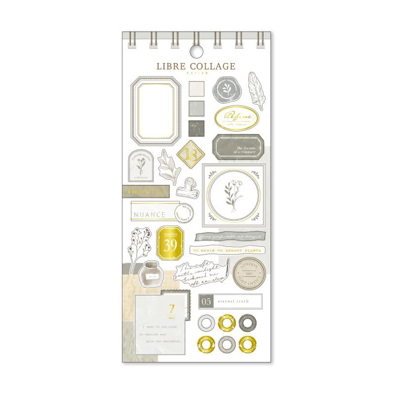 Mind Wave Sticker Sheet Set of 3 Libre Collage Pink,