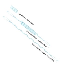 MUNZE 4Ft Sup Leash, Surf Leashes, Paddleboard Accessories, TPU Adult Lead for Longboards, Stand Up Paddle Boards Surfboards, Salt Water Resistant