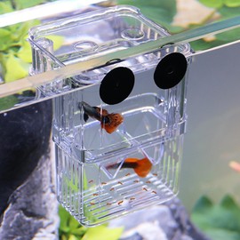 FGXY Aquarium Fish Breeding Box, Plastic Fish Isolation Box, Multi-Functional Breeding Incubator Box, Parenting Box, For Guppy, Tropical Fish, Floating Fish Incubator Tank Divider With Suction Cups