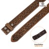 TRIWORKS Western Belt Strap for Men without Buckle 1.5" Wide