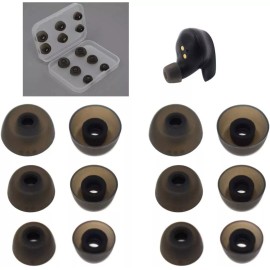 75t Zotech 6 Pairs of Ear Tips for Jabra Elite Active 65t, 75t (S/M/L) (Black)