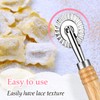 Pastry Cutter, Biscuit Cutter, Pasta Cutters Wheel, Long Handle Large