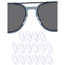 DROGO 8 Pairs Silicone Replacement Nose Pads for Costa South Point/Peli/Flagler/Ponce/Wader/Paloma/Tower for Oakley Latch Key L M/Latch Alpha/Coldfuse/Chrystl OO4136/Lugplate OO4139 Sunglass - Clear