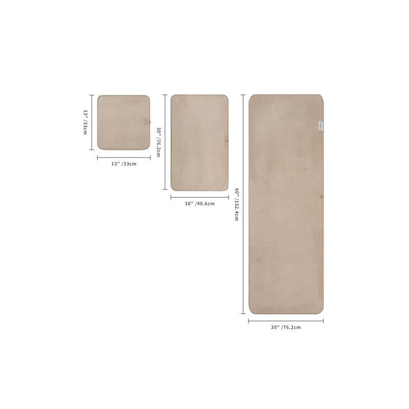 Polyte Set de 6 Toallas de Baño Microfibra Secado Rápido