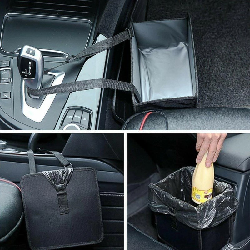 AUTOXBERT Waterproof Truck Trash Car Can Garbage Litter Bin Bag