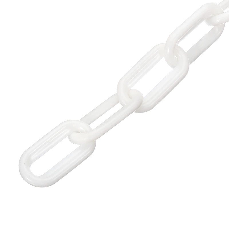 PATIKIL 0.3" Diameter 23Ft Length Plastic Chain Barrier, Safety Link