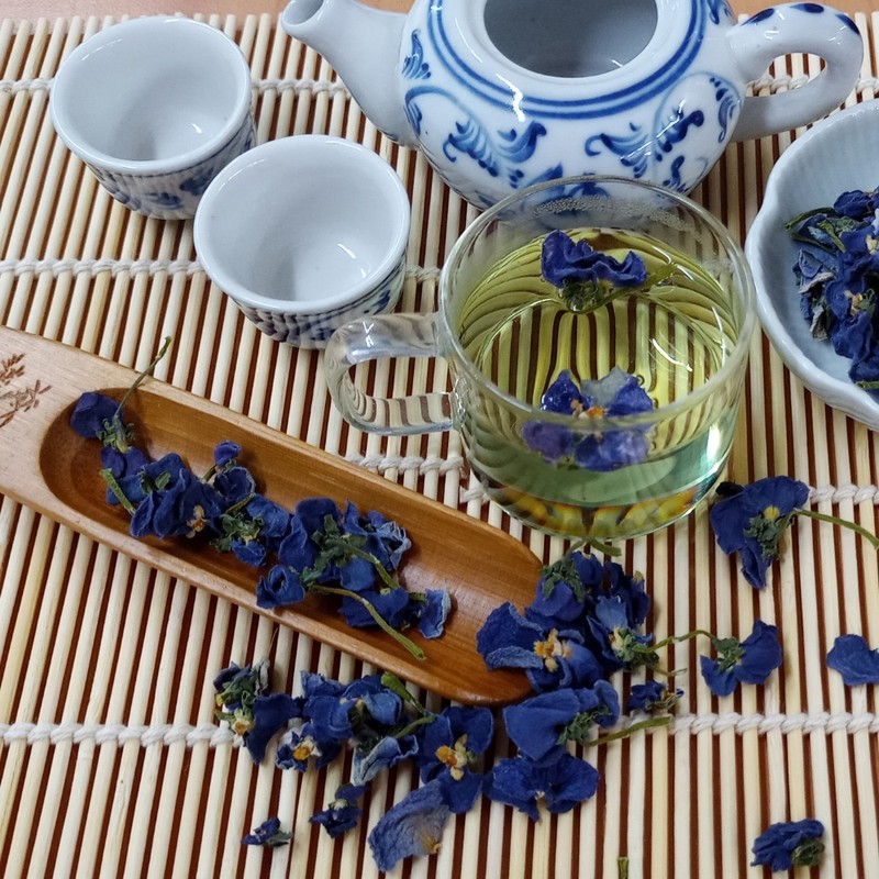 Sanhaerang 3 types of flower tea set, marigold, pansy, cockscomb