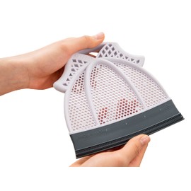 Broombi Pet Hair Remover, Cleans Lint, Dust, Human Hair - Reusable Silicone Blade Removes Dog and Cat Hair, Animal Fur - for Furniture, Rugs, Fabric, Clothes, Pillows, Bedding, Car Seats White