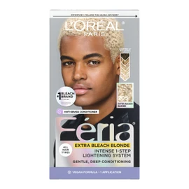 L'Oreal Paris Feria Multi-Faceted Shimmering Permanent Hair Color, 205 Bleach Blonding (Extra Bleach Blonde), Pack of 1 kit Hair Dye