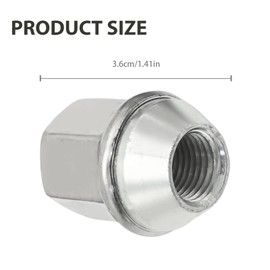 Hoypeyfiy 5Pcs LR001381 Steel Wheel Nut, Replacement for Land Rover Range Rover Evoque 2012-2019, Replaces LR001381