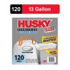 Husky Tall Kitchen White Trash Bags, 13 Gallon, 120 Bags