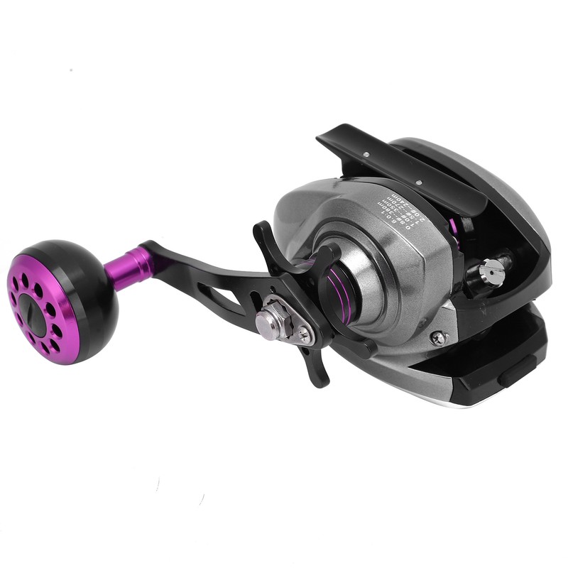 Solar Digital Display Fishing Reel Casting Wheel Rechargeable Single Rocker