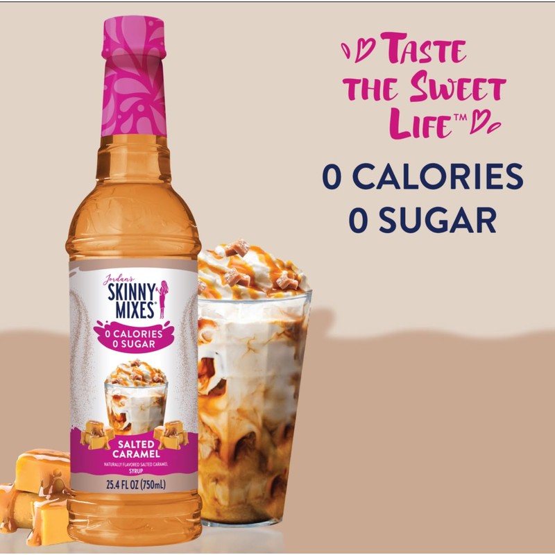 Jordans Skinny Traditional Sugar Free Syrups 750 ml 2 Bottles