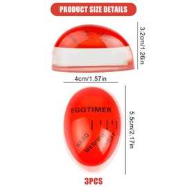 2Pcs Egg Timer,Colour Changing Boiled Egg Timer,Color Changing Indicator Soft Medium and Hard Boiled Eggs Heat Sensitive Safe Durable Kitchen Tool for Breakfast,Cooking Kitchen,Gift and Home Use