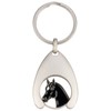 Stainless Steel Coin Holder with Horse head coin black