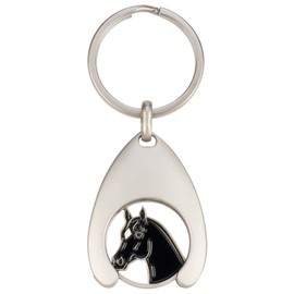 Stainless Steel Coin Holder with Horse head coin black