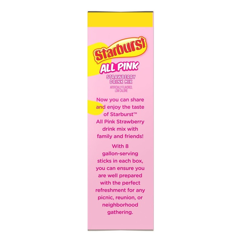 Starburst Strawberry Drink Mix, 4.34 OZ, 8 CT (Pack of