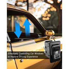 EMIHO Power Window Switch Fit for Chevy Camaro RS Z28 IROC-Z Pontiac Firebird 1982-1989 Replace 14066564 10098781, 2 Pack