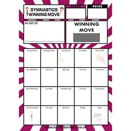 Totally Bonkers - Gymnastics Fundraising Scratch Cards - 20 Square - A6 (148x105mm) - 10 Pack - TB0045 - Blind Card