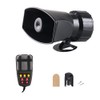 Lyaciomn 12V 7 Sounds 120DB Wireless Electronic Siren Loud Car