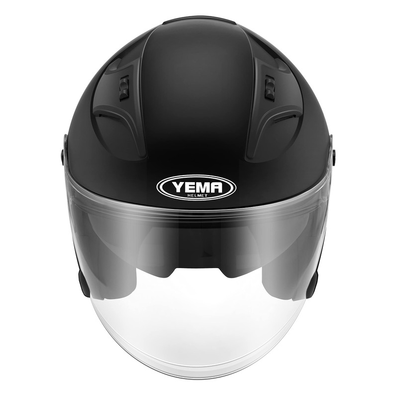 Motorcycle Open Face Helmet YEMA YM-637 DOT Approved 3/4 Half