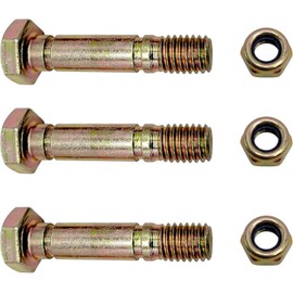 SAOIGEJUA Set of 3 52100100 Shear Pin Bolt & Nuts Replacement for Ariens 521001 ST24E ST24ET ST24DLE ST24LE Snow Blower