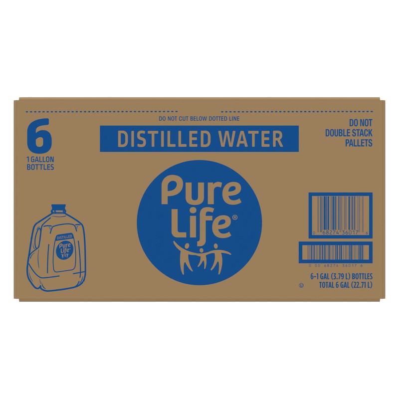 Distilled Water Gallons - Cases of 6 1 Gallon Bottles