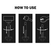 Luckyway 10-Piece Screw Extractor and Left Hand Drill Bit Set,