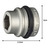 TONE Impact Short Socket 4NV-12SS Drive 0.5 inch (12.7 mm)