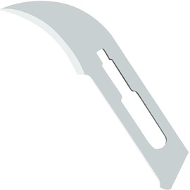 DEXSUR Scalpel Blades Sterile High Carbon Steel Dermablade, # 12 Surgical Blades for Dermaplaning, Individually Wrapped Box of 100 Pcs + # 3 Scalpel Handle