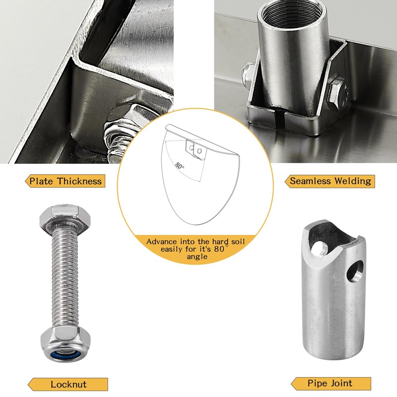 FEIMIRE Stainless Steel Culvert Cleaning Hand Tool, For cleaning a