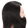 Salon Male Mannequin Head Human Hair Practice Hairdressing Training Head