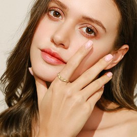 Rofusn Gold Dainty Cross Ring for Women: Vintage Stainless Steel Jesus Christian Crucifix Rings Jewelry Gifts, Size 11