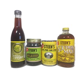 Steen's Syrup 4 Piece Variety Pack - Cane Vinegar, Molasses, Cane Syrup, and Sourthern Made Syrup