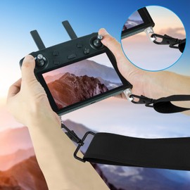 Remote Control Strap Adjustable DJI Mini 3 Pro RC Lanyard Controller Neck Strap with CNC Aluminium Alloy Screw for DJI RC/DJI RC PRO/DJI Smart Controller (Black), black