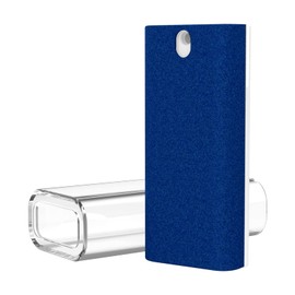 Click Clean - Limpiador de niebla para pantalla táctil, todo en uno con microfibra y soporte de teléfono para todos los teléfonos, portátiles y tabletas, 0.5 onzas (azul oscuro)