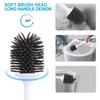 Vinsani Toilet Brush with Handle & Holder Set - Non-Slip