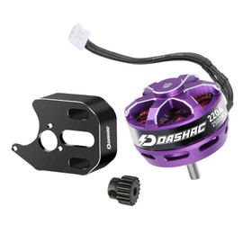 DashRC 2204 2500KV Brushless Outrunner Motor with Mount Set for 1/24 RC Micro Rock Crawlers Axial SCX24 Models Upgrade Replacement