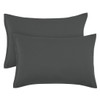 PiccoCasa Zippered Pillowcases, 100% Brushed Microfiber Polyester Pillow Case Cover,