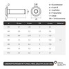 OPIOL QUALITY® Rounded Head Screws with Flange and Hexagon Socket