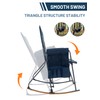 TIMBER RIDGE Folding Rocking Camping Chair, 400lbs Capacity Portable Oversized