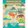 Light-Up Dinosaur Terrarium Kit for Kids, DIY Dino Toys Arts
