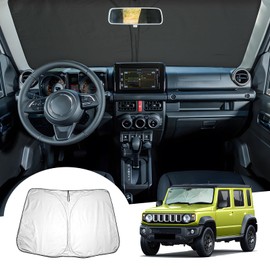 GAFAT Suzuki Jimny 2018-2024 2025 JB64/JB74 Sunshades Front Window Inside, Jimny 2023 Windscreen Parasol Sun Visor Sunshades, Sun Protection, Cooling, UV Protection, Suzuki Jimny Accessories