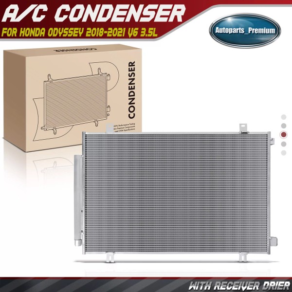 Unbranded A/C Condenser with Receiver Drier & Bracket for Honda