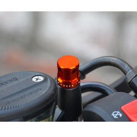 Mokiton Rearview Mirror Hole Blanking Plugs Screws Kit Compatible with KTM 690/790/890 Duke 1290 Super Duke R/GT | Motorcycle Mirror Hole Plugs 690 790 890 1290 duke/r Accessories (orange)